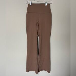 Yogalicious Brown High-Waist Flare Leg Yoga Pants